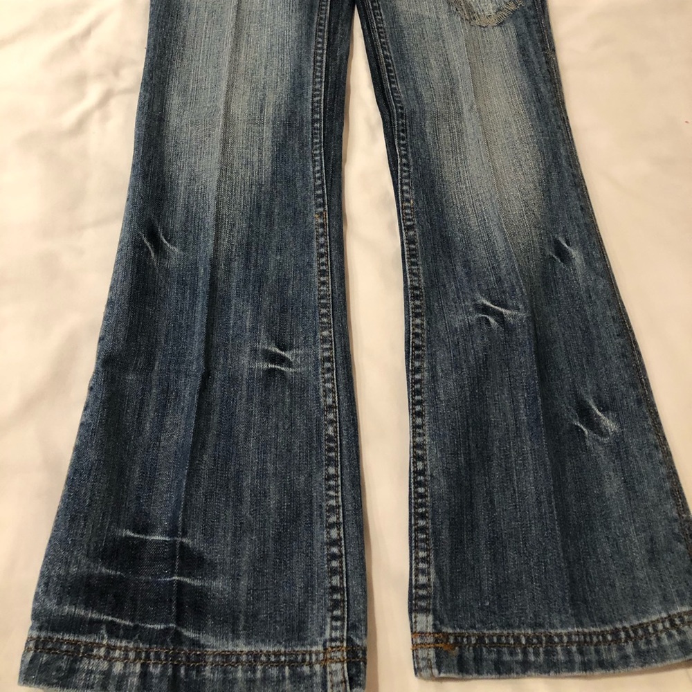 Antik Denim Boot Cut Jeans with Colorful Floral Design - Picture 9 of 9